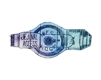 Intaglio Print: “Jejunal Access” Feeding Tube Awareness Art
