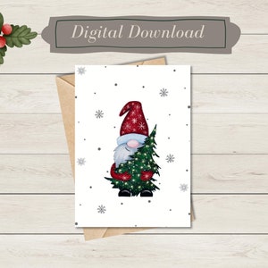 Gnome Christmas Greeting Card