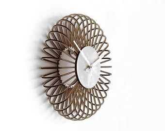 Modern Wall Clock, Home Decor, Decorative Item, Wall Decor Clock, DXF File for wall decor, DXF file for Clock, CNC Wall Clock