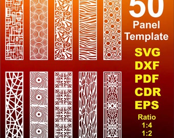 Dxf Plasma Cut,Room Divider Laser 48Pcs+ 6 Page CNC files dxf, svg, ai Panel Dxf laser cutting , plasma cutting Metalic & Wood CNC machine!