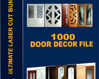 Laser Cut Door Designs: 2000+ CNC SVG, DXF Files (Digital Download)