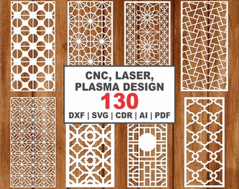 Laser Cut Panel Designs: CNC, SVG, DXF Files (Digital Download)