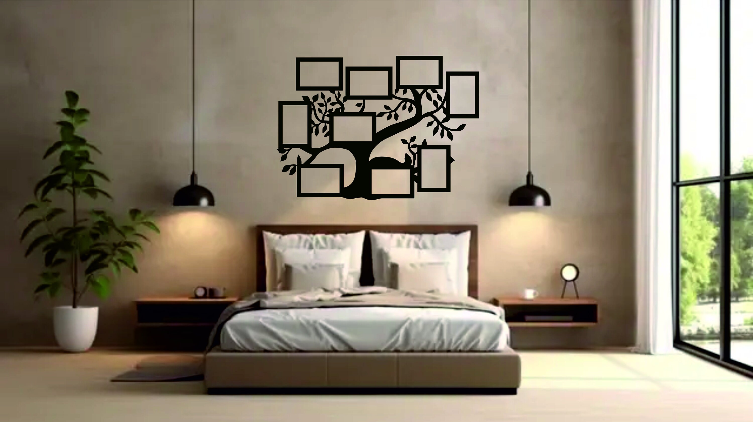Laser Cut Family Tree Photo Frame Wall Decor (SVG DXF PDF) - Etsy