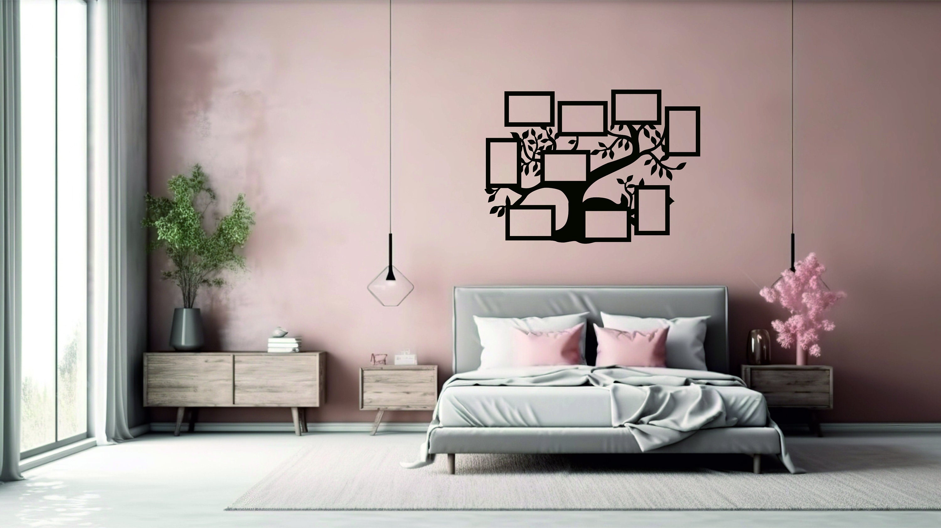 Laser Cut Family Tree Photo Frame Wall Decor (SVG DXF PDF) - Etsy