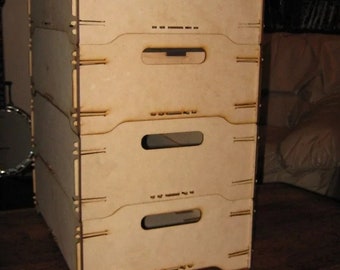 Storage Box, Wooden Cupboard, MDF Cupboard, Stackable Storage Box, Storage Box CNC File, DXF File, Clothes Box
