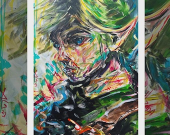 Legend of Zelda Original Acrylic Painting Print, Fine Art Print, Video Game Art, Fantasy Art