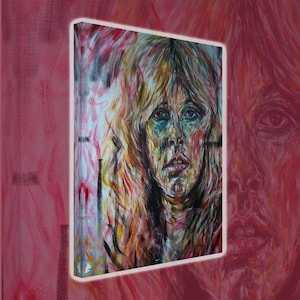 Stevie Nicks Original Painting Canvas Print, Canvas Print, Fleetwood Mac, Music Art, Musician, Portrait