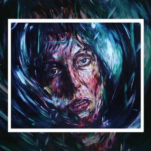 Ellen Ripley: Original Alien Movie Acrylic Painting on Wood (40x50cm)