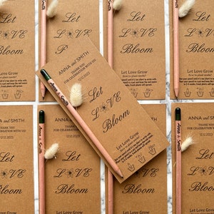 Custom Pencils For Wedding Bulk Favors, Recycle Favors For Wedding Guest, Eco Friendly Gifts, Engraved Pencil Guest Favors, Save The Date