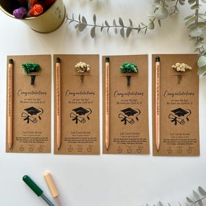 Cadeau de remise des diplômes, Crayon à planter, Souvenir de remise des diplômes, Cadeau de remise des diplômes recyclable, Ensemble cadeau de remise des diplômes, Laure, Cérémonie de remise des diplômes