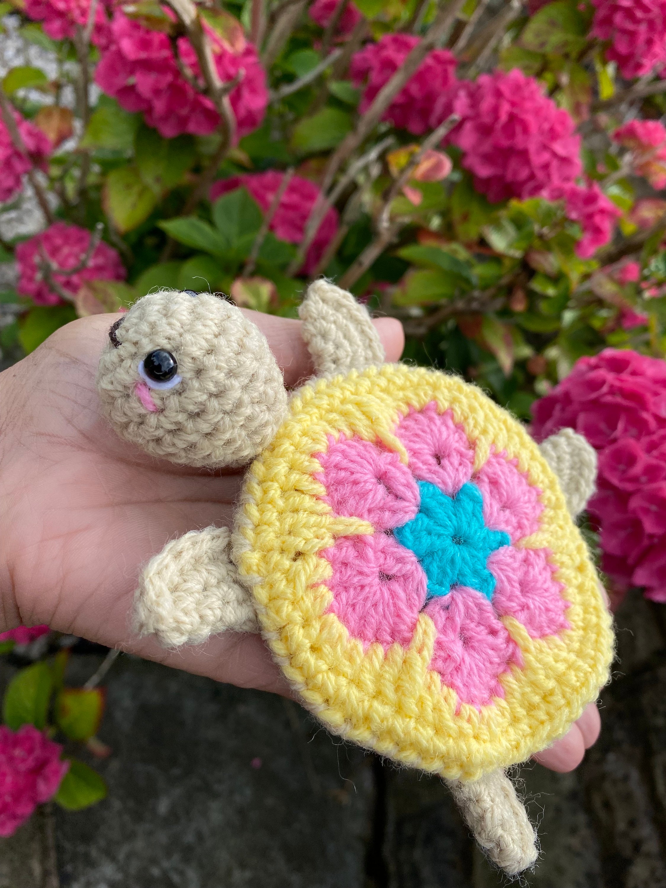 Crochet Turtle Keychain Plushies Turtle PDF Pattern Granny Etsy