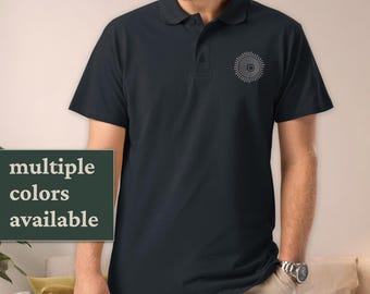 Geborduurd Poloshirt Modern Smart Casual overhemd Minimalistisch Zon  Zakelijk Kleding Professioneel Kantooroutfit Geschenk Hem Heren Top