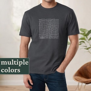 Abstraktes ästhetisches Grafikdesign T-Shirt im minimalistischen Stil für Fans alternativer Kleidung als Geschenk für besondere Anlässe