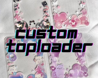 CUSTOM deco toploader for kpop anime polaroid