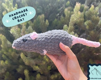Crochet Rat Plush - Colour Customisable Amigurumi