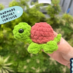 Gehaakte schildpad - kleur aanpasbare amigurumi