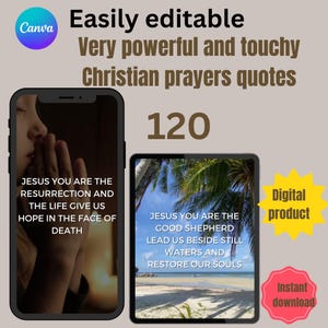 120 Christian Prayers Tiktok Reels | Bible Quotes Reels Bundle I Instagram Reels, Tiktok, Shorts I Editable in Canva I Viral Tiktok Videos