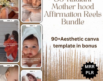 Bundel Motherhood Affirmation Reels: canva-sjablonen (digitale download)