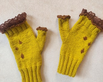 gant fait main, gant tricoté, gant
