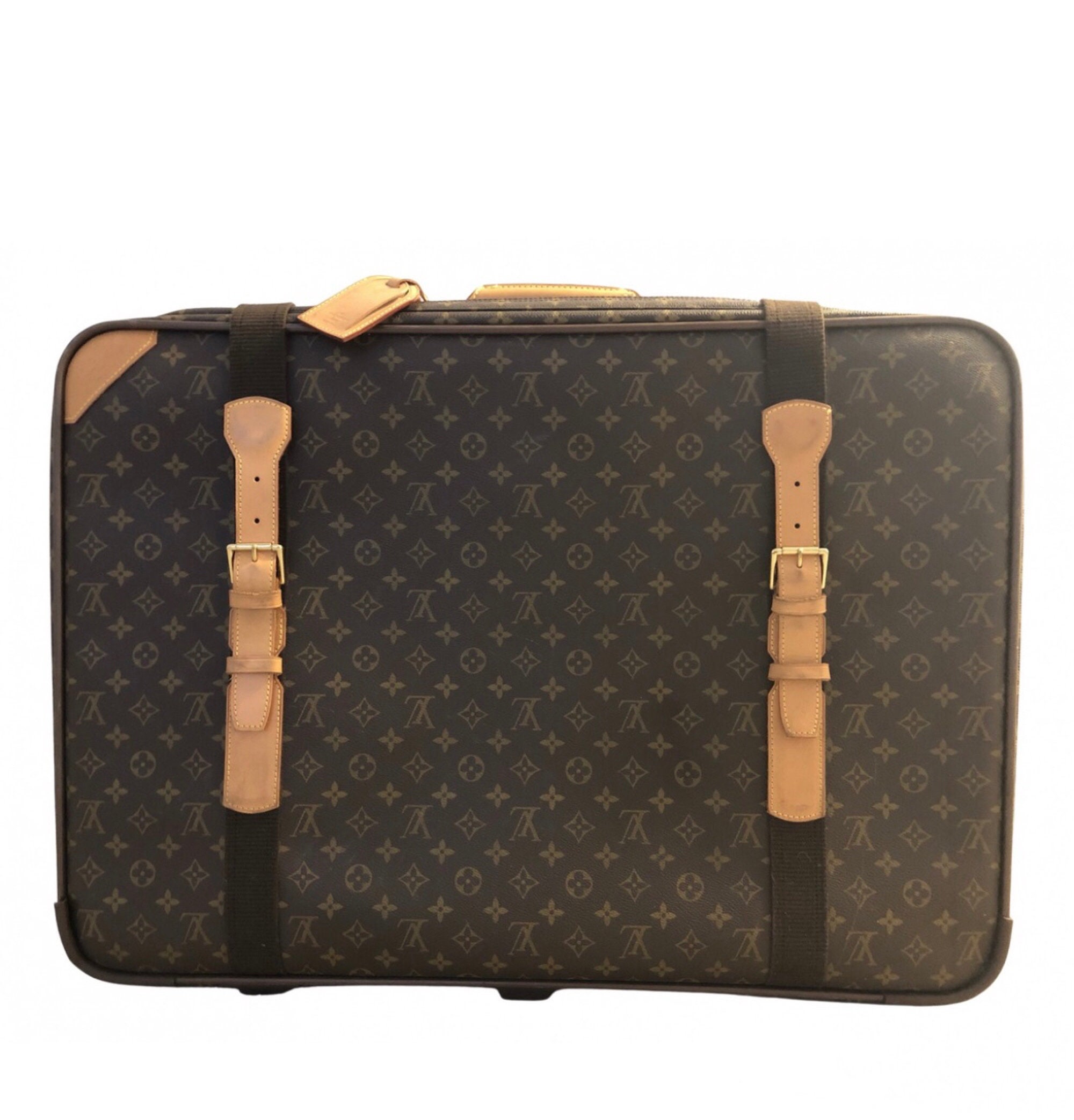 Louis Vuitton - Authenticated Pochette Trunk Verticale Handbag - Cotton Brown Abstract for Women, Never Worn
