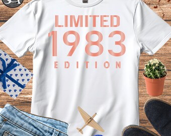 Limited Edition 1983 T shirt, 41th Birthday Gifts for women T shirt, Personalize Birthday Shirt, 41th Birthday Gift Shirt, Gift for Mum, 904