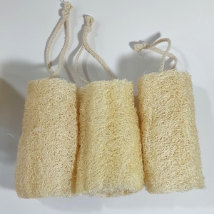 Natural Loofah Sponge 6&quot; 1 Set of 4 Pieces  Loofah Body Exfoliation Sponge Organic Body Scrubber Long Loofah 15 cm Zero Waste Sponge