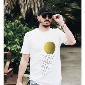 Minimalist line Custom t-shirt designers white t-shit hand made Shirt with love 100%cotton top quality tees 220mg thickness top quality
