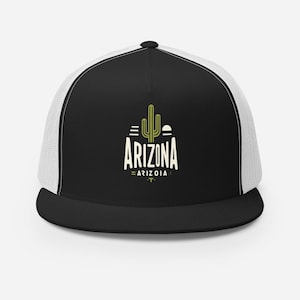 Arizona Trucker Cap - Classic Five-Panel Snapback Hat with Flat Bill