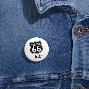 Arizona Route 66 Pin Buttons, Vintage Travel Badges, Nostalgic Gifts, Accessory for Travelers, Fun Souvenir Pins