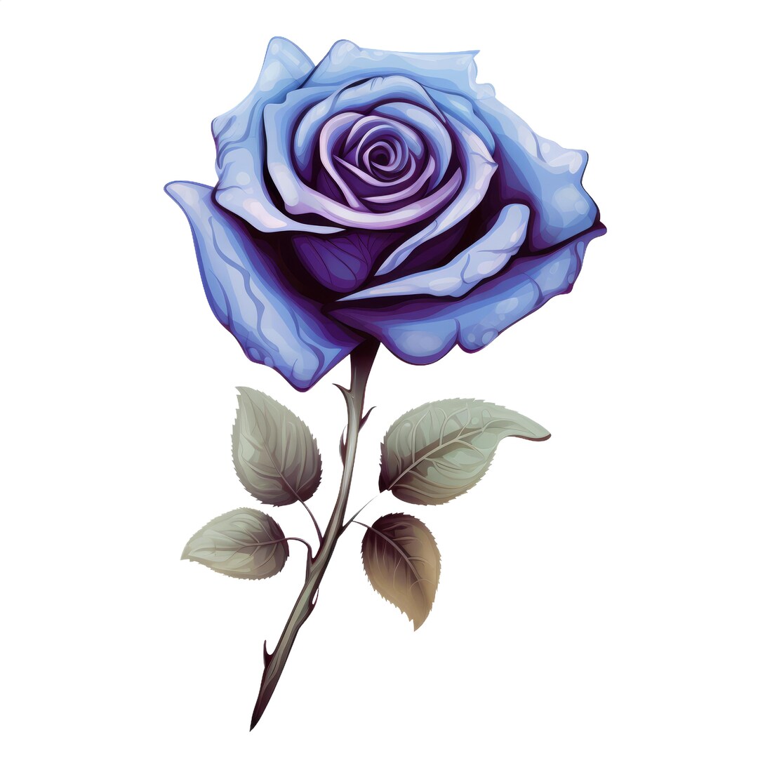 Purple Rose Clipart, Flower Vector File, SVG, High Resolution PNG ...