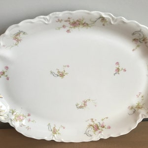 Stunning Haviland Limoges Platter with Rose and Gold Detail