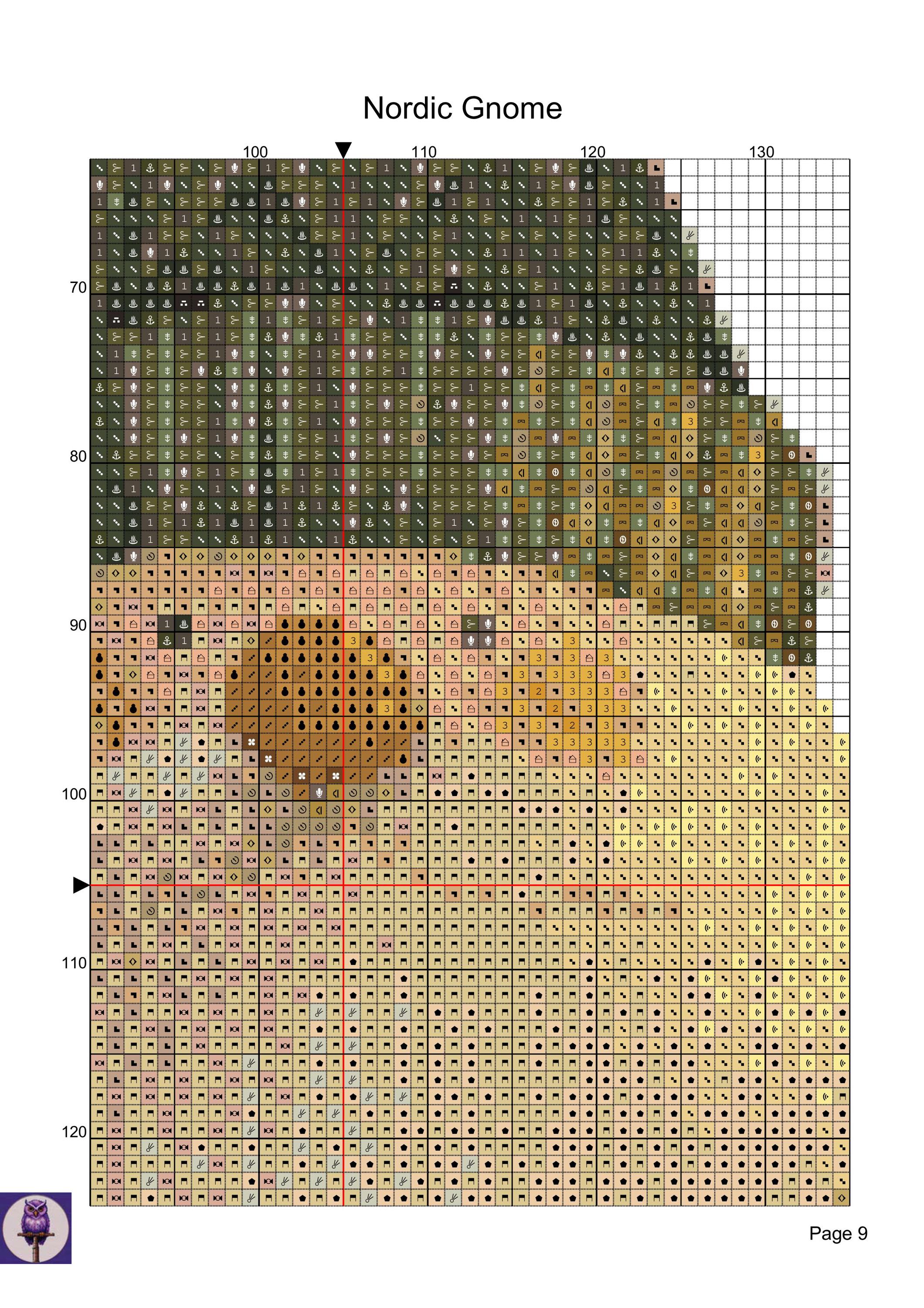 Nordic Gnome Cross Stitch Pattern - Etsy