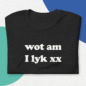 Wot am I lyk xx, Hun, Hunism, Unisex tshirt, gay, gay pride tshirt, LGBTQIA+, Gemma Collins, Katie Price