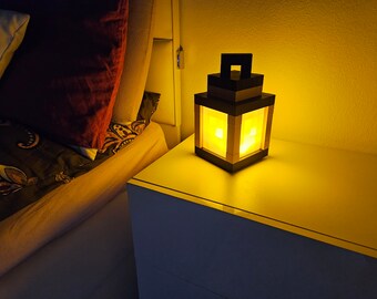 Op Minecraft geïnspireerde lantaarnlamp