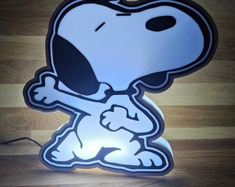 Snoopy LED lamp with remote control