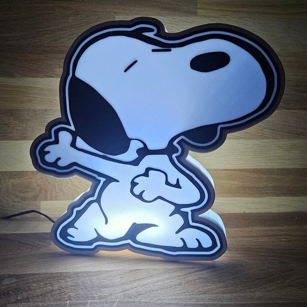 Snoopy Led Lampe mit Fernsteuerung