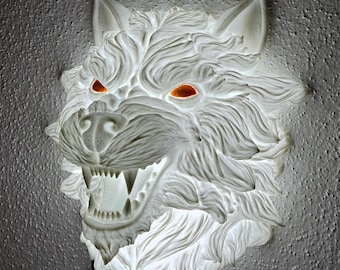 Lampe frontale loup avec couleurs d'yeux personnalisables