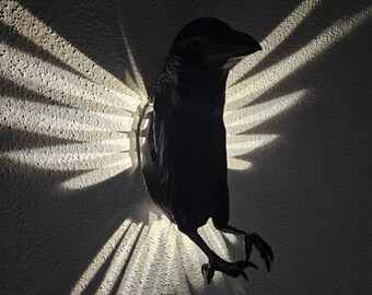 Rabenlampe, raven lamp (now also with remote control!)