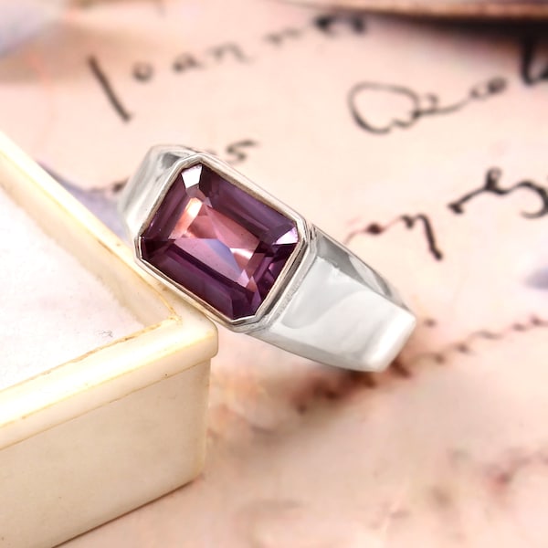 Alexandrite Ring Men Etsy