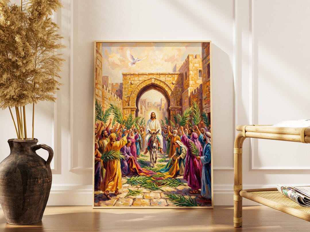 Palm Sunday Printable, Triumphal Entry of Jesus Digital Download ...