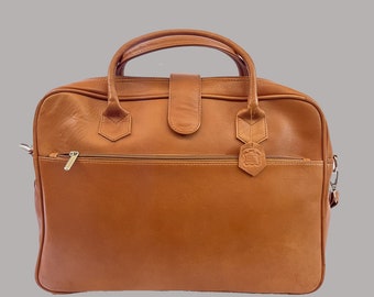 leather briefcase for men leather bag for men satchel style laptop shoulder bag Perfect as a gift