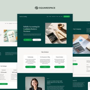 Buchhalter Squarespace Website Template | Steuerratgeber Website Template | Service Business Website