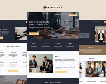 Lawyer Squarespace Template | Legal Consultant Website