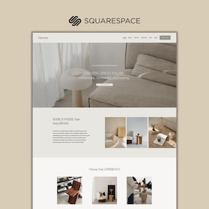 Interior Design Squarespace Website Template | Squarespace Template 7.1 for Architects | Interior Designer Website Template