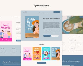 Author Squarespace Template | Book Writer Website Theme