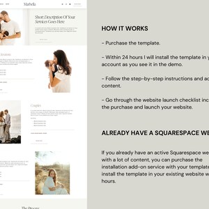 Photography Squarespace Template, Photographer Squarespace 7.1 Website ...
