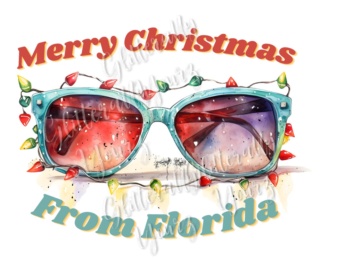 Coastal Christmas PNG, Florida Beach Tree, Tropical Christmas, Tropical  Christmas Light Sunglasses, Florida Christmas at the Beach - Etsy Israel, image size:1080x863