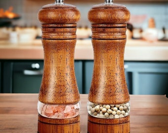 Salt and Pepper Grinder, Housewarming Kitchen Decor, Salt and Pepper Mill, Seasoning Grinder, Pepper Shaker