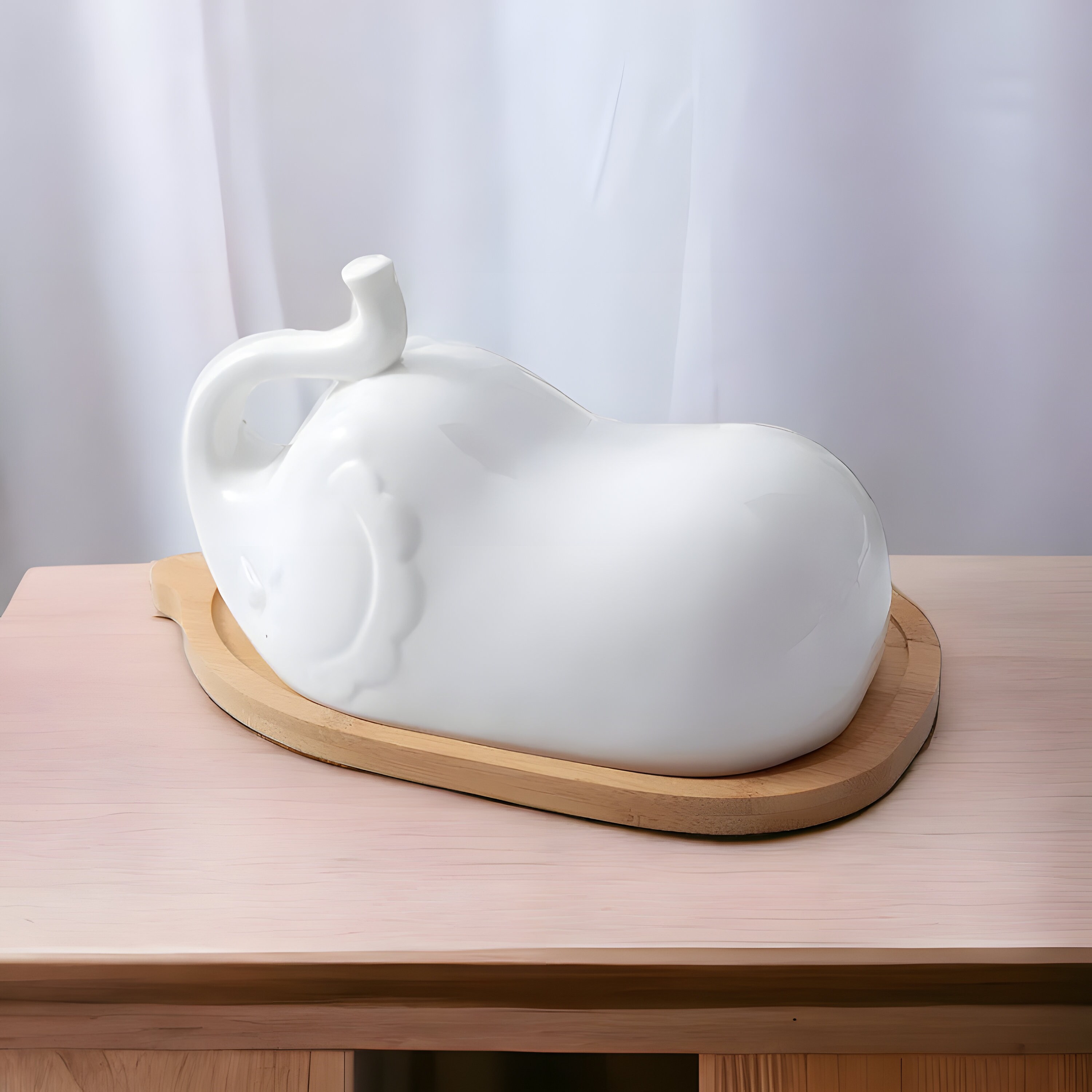 Ceramic Elephant Butter Dish Elephant Tableware Ceramic Etsy