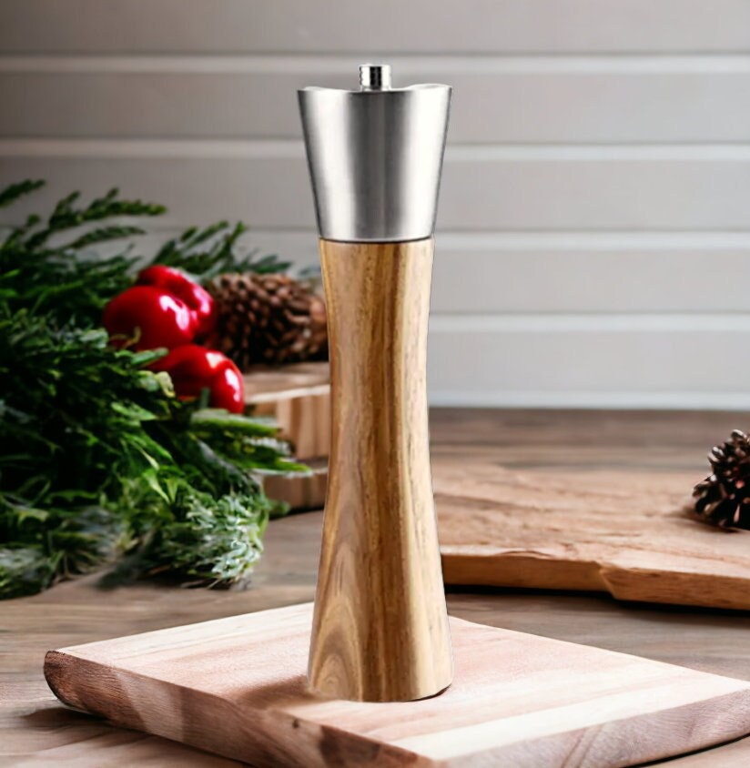Stainless Steel Salt and Pepper Grinder, Housewarming Kitchen Decor